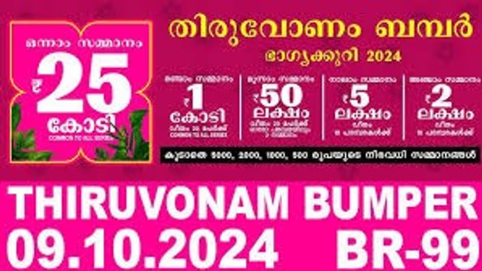 തിരുവോണം ബമ്പർ നറുക്കെടുപ്പ്; ഇത്തവണ ഭാഗ്യം കടാക്ഷിച്ചത് വയനാടിനെ